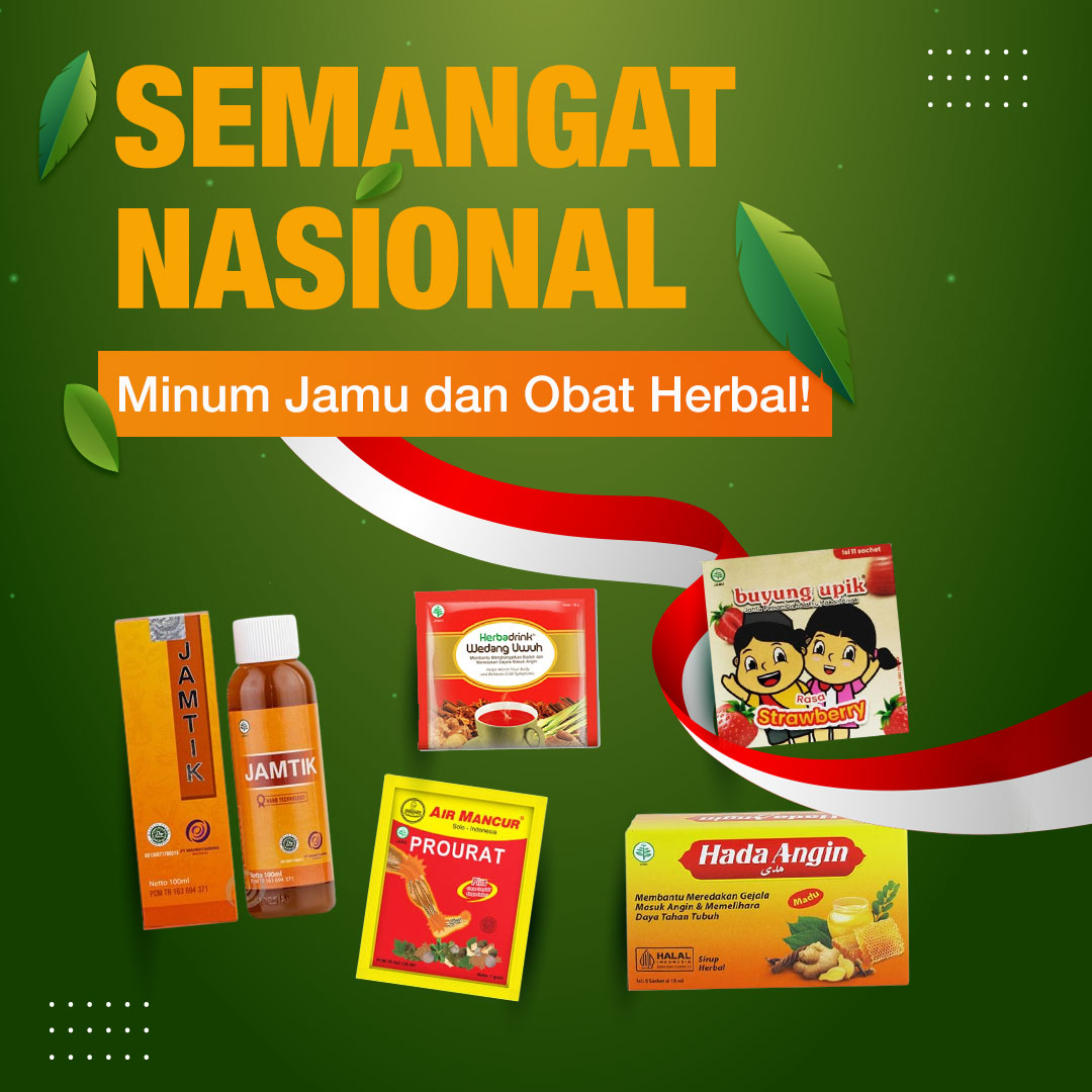 Semangat Nasional, Minum Jamu dan Obat Herbal!