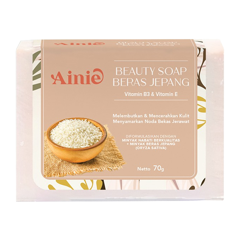 Ainie Extract Soap Beras Jepang 70gr | Gogobli