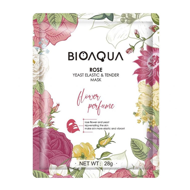 Bioaqua Rose Yeast Elastic & Tender Mask 28gr | Gogobli