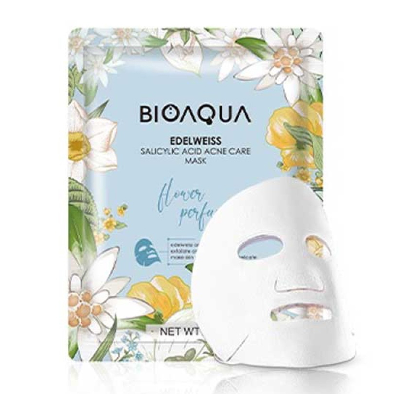 Bioaqua Edelweiss Salicylic Acid Acne Care Mask 28gr | Gogobli