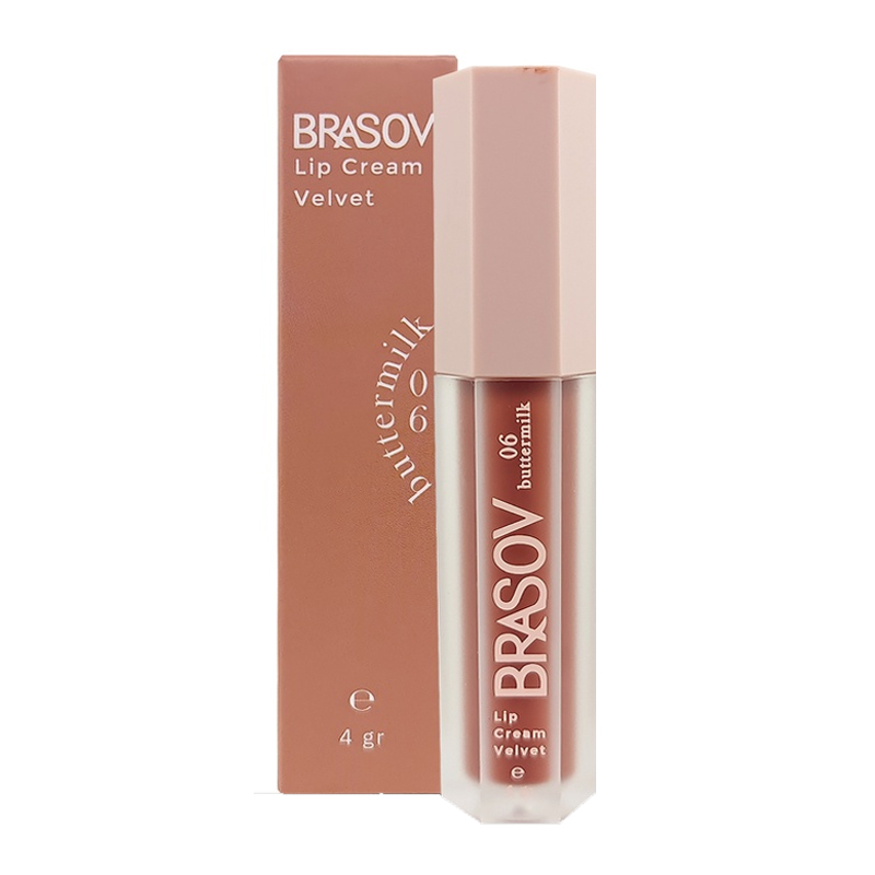 Brasov Lip Cream Velvet 06. Buttermilk 4gr | Gogobli