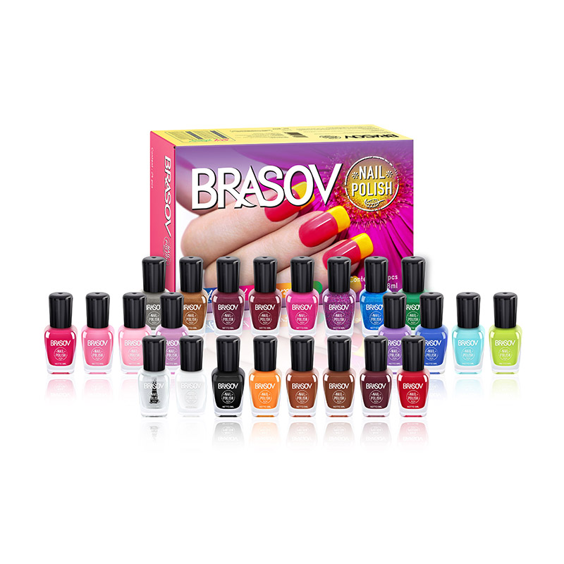 Brasov Nail Polish Mix 24 Colors @8ml | Gogobli