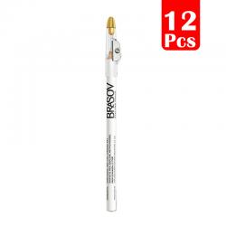 Brasov EyeLiner Pencil White (12 Pcs)