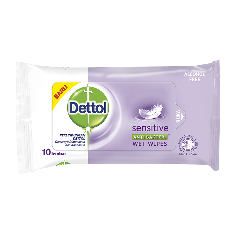 Dettol Wipes Sensitive 10s | Gogobli