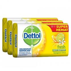 Dettol Fresh 65gr (Paket isi 3s)