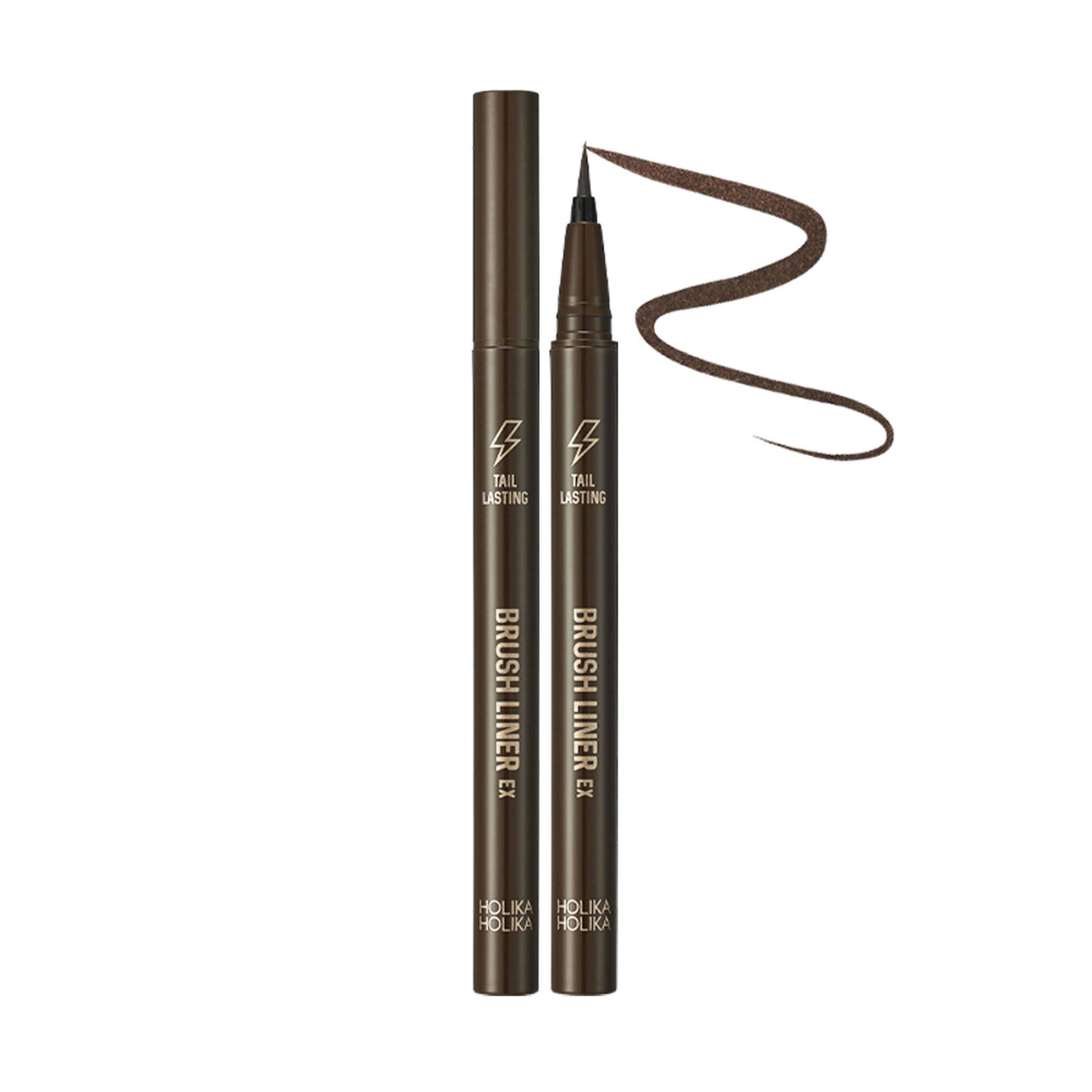 Holika Holika Tail Lasting Brush Liner EX 02 Dark Brown 0.06gr | Gogobli