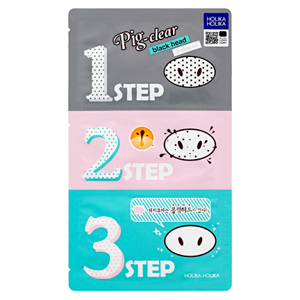 Holika Holika Pig Nose Clear Black Head 3 Step Kit | Gogobli