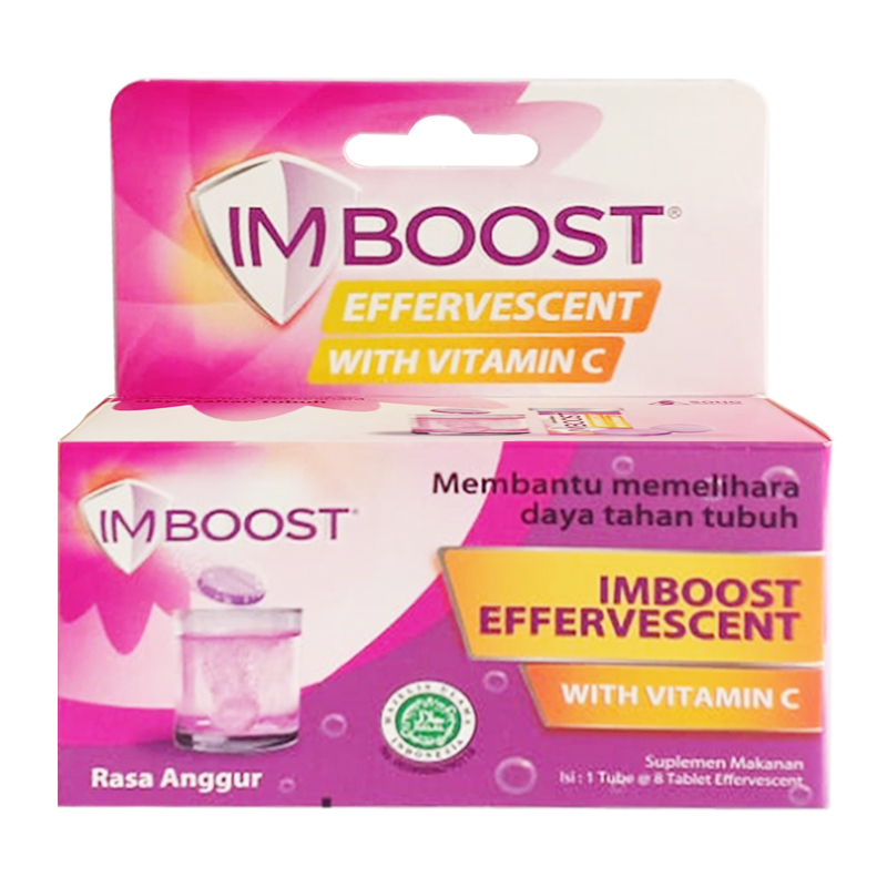 Imboost Effervescent Rasa Anggur 8 Tablet | Gogobli