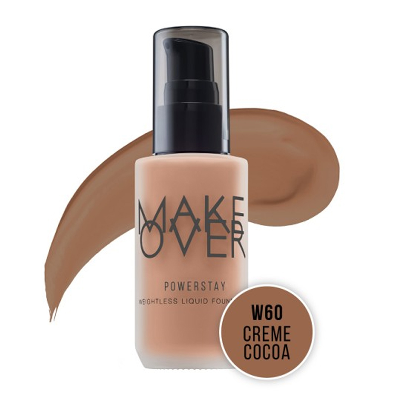 Make Over Powerstay Weightless Liquid Foundation W60 Creme Cocoa 33ml | Gogobli