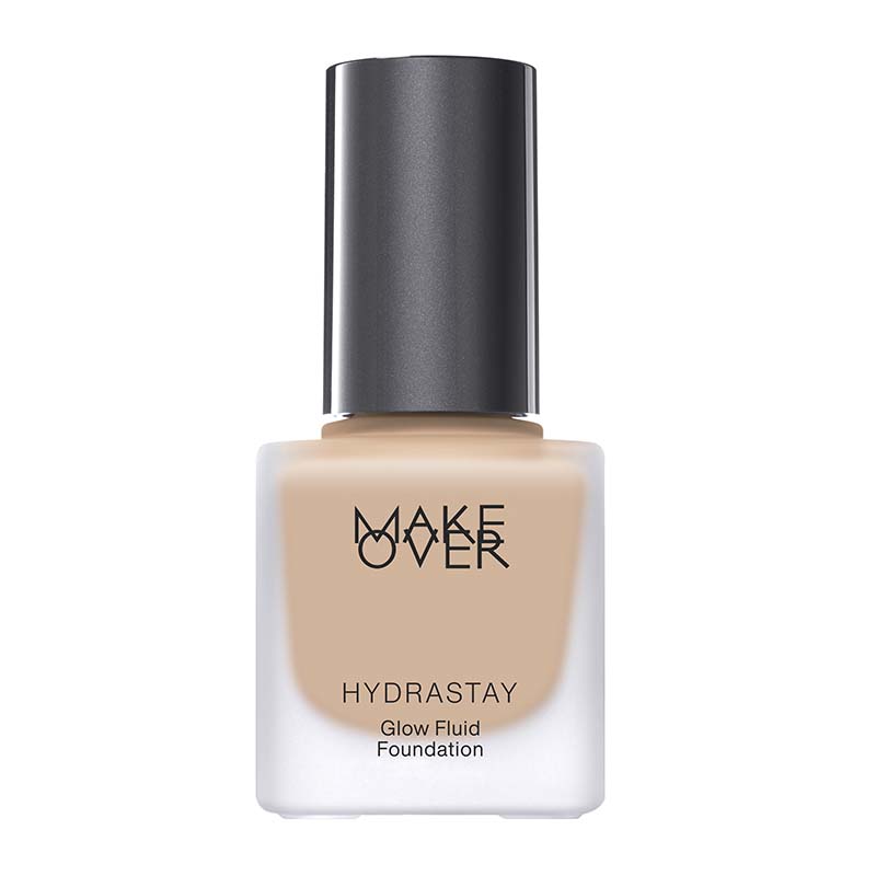 Make Over Hydrastay Glow Fluid Foundation W33 Honey Beige 34ml | Gogobli