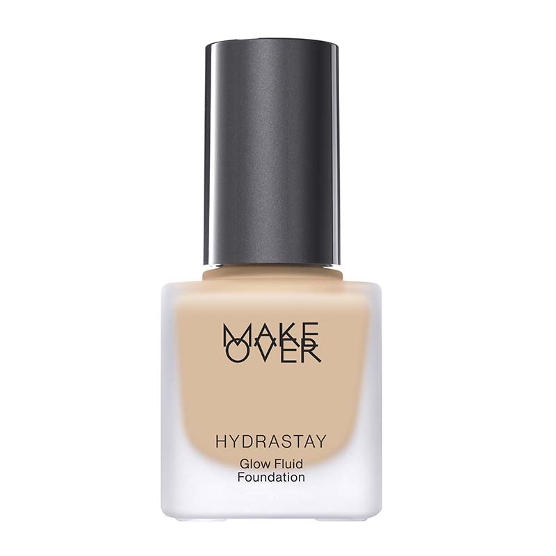 Make Over Hydrastay Glow Fluid Foundation W22 Warm Ivory 34ml | Gogobli