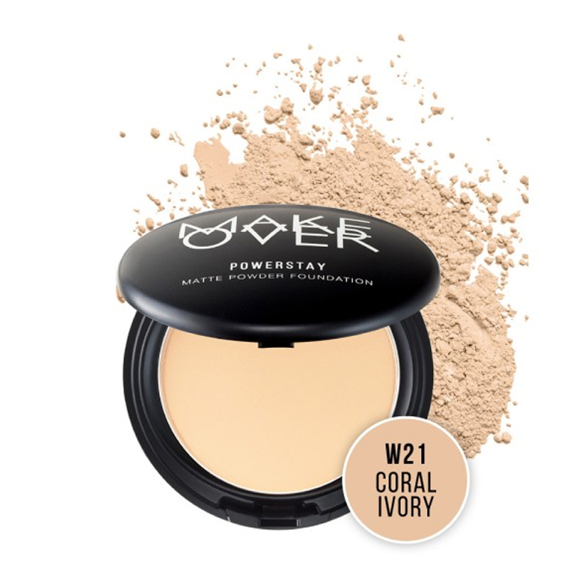Make Over Powerstay Matte Powder Foundation W21 Coral Ivory | Gogobli