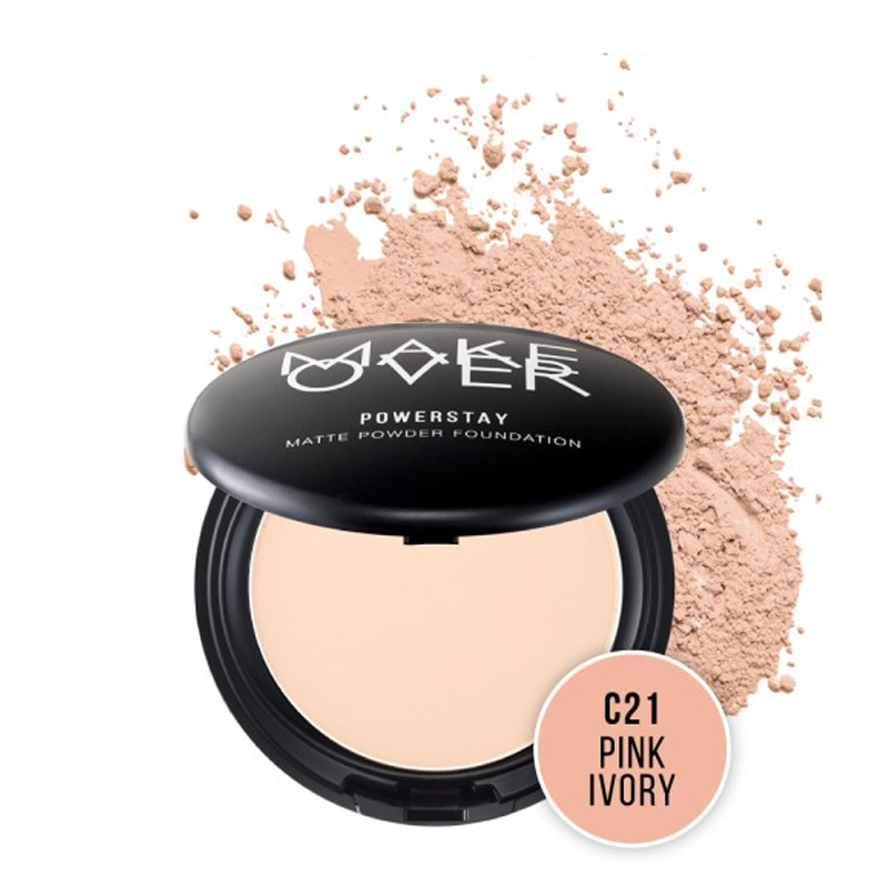 Make Over Powerstay Matte Powder Foundation C21 Pink Ivory | Gogobli