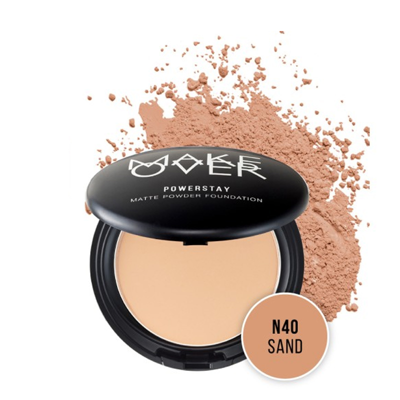 Make Over Powerstay Matte Powder Foundation N40 Sand | Gogobli
