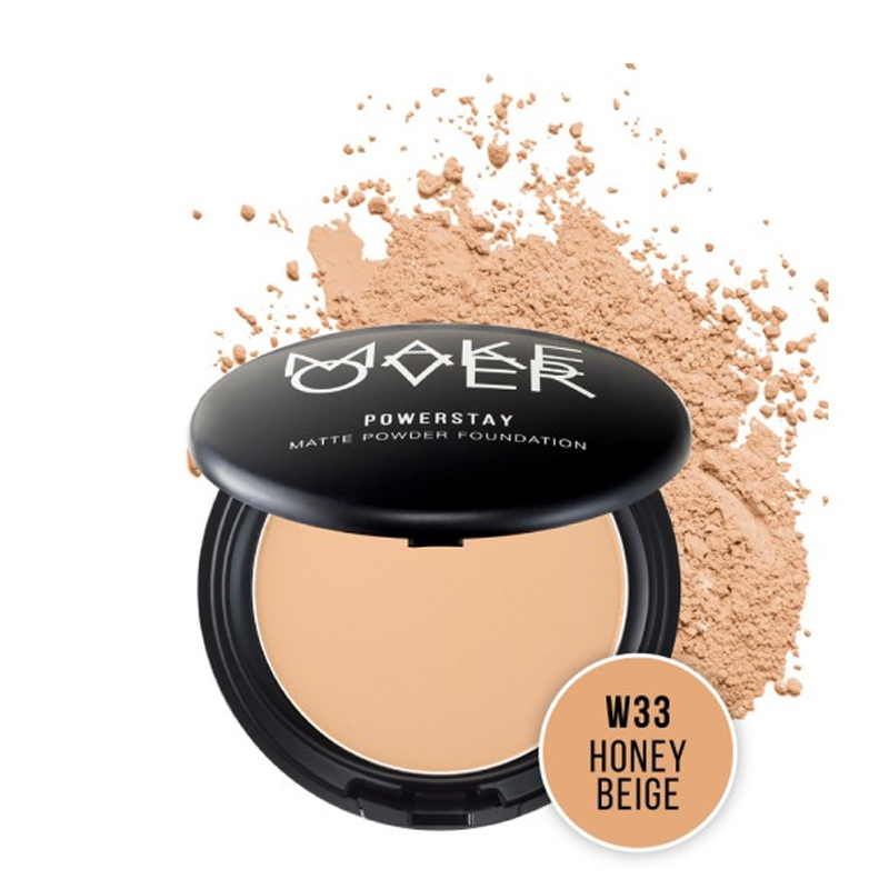 Make Over Powerstay Matte Powder Foundation W33 Honey Beige | Gogobli