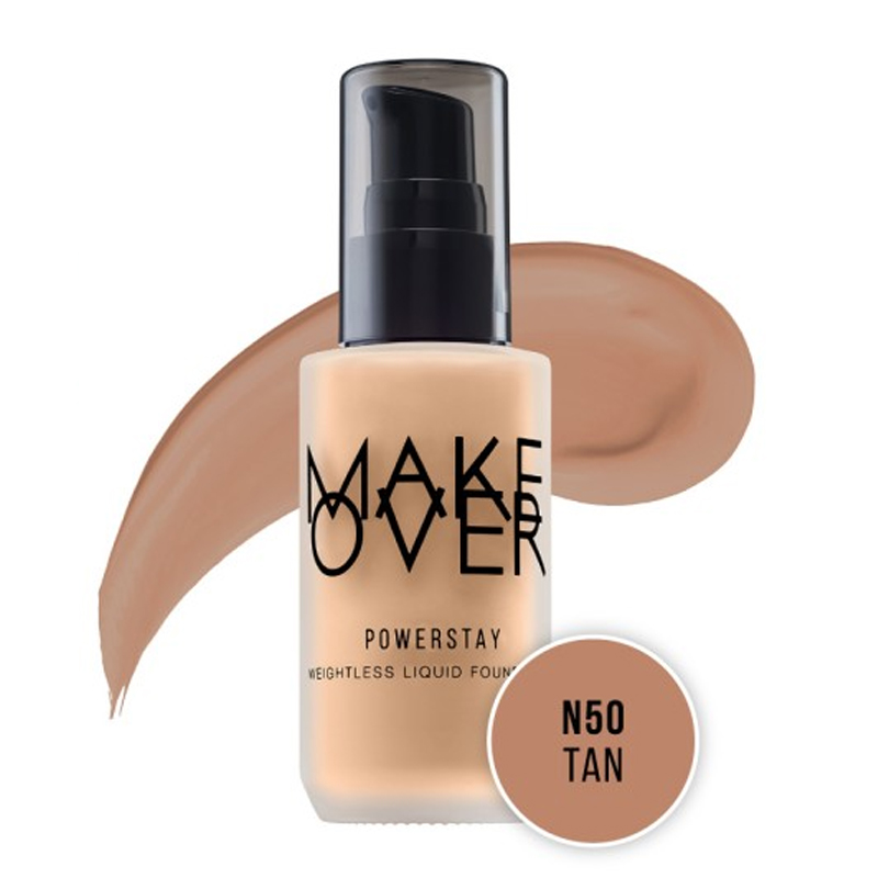 Make Over Powerstay Weightless Liquid Foundation N50 Tan 33ml | Gogobli