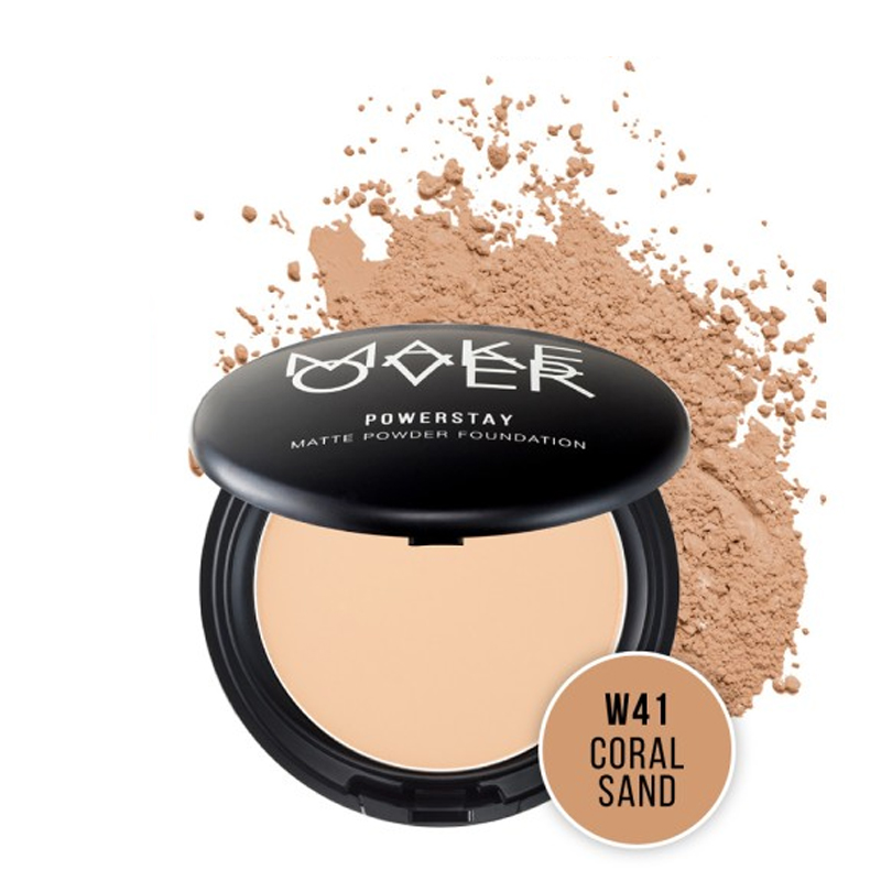 Make Over Powerstay Matte Powder Foundation W41 Coral Sand | Gogobli