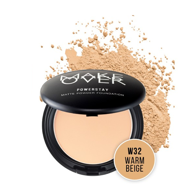 Make Over Powerstay Matte Powder Foundation W32 Warm Beige | Gogobli