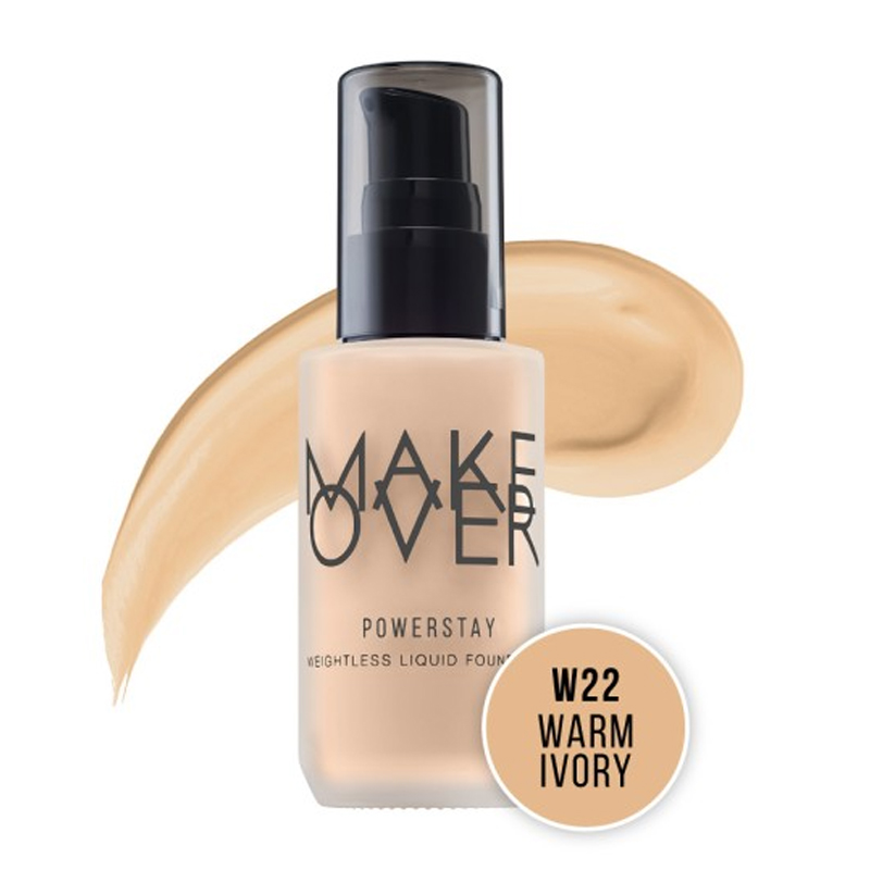 Make Over Powerstay Weightless Liquid Foundation W22 Warm Ivory 33ml | Gogobli