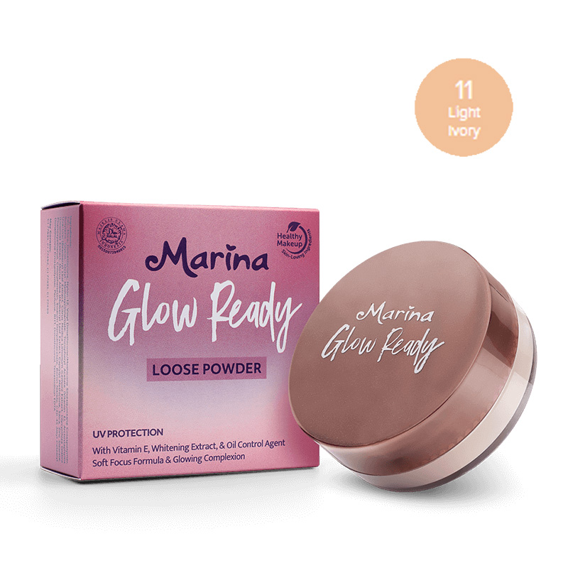 Marina Glow Ready Loose Powder 11. Light Ivory | Gogobli