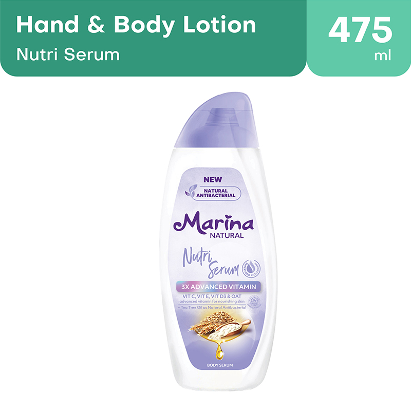 Marina Hand Body Lotion Natural Nutri Serum 475ml | Gogobli