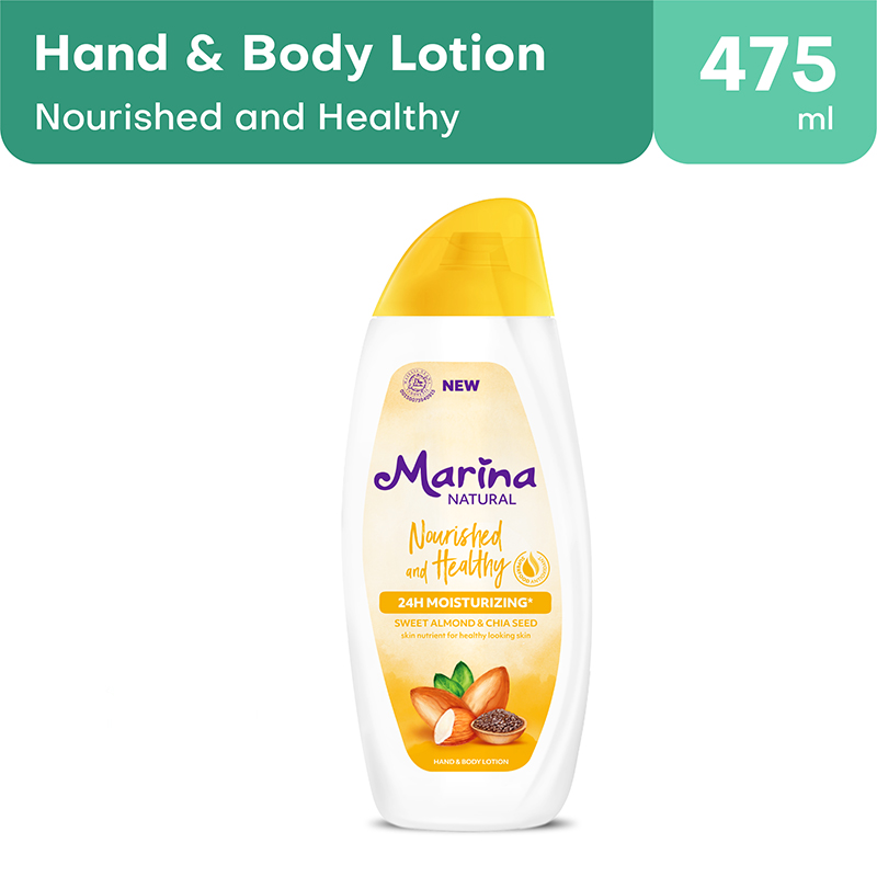 Marina Hand Body Lotion Natural Nourished And Healthy 475ml | Gogobli