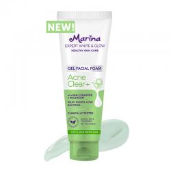 Marina Expert White & Glow Gel Facial Foam Acne Clear+ 100ml