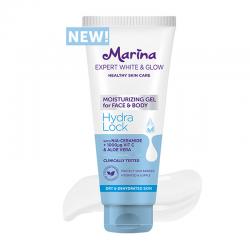 Marina Expert White & Glow Moisturizing Gel for Face and Body Hydra Lock 170ml