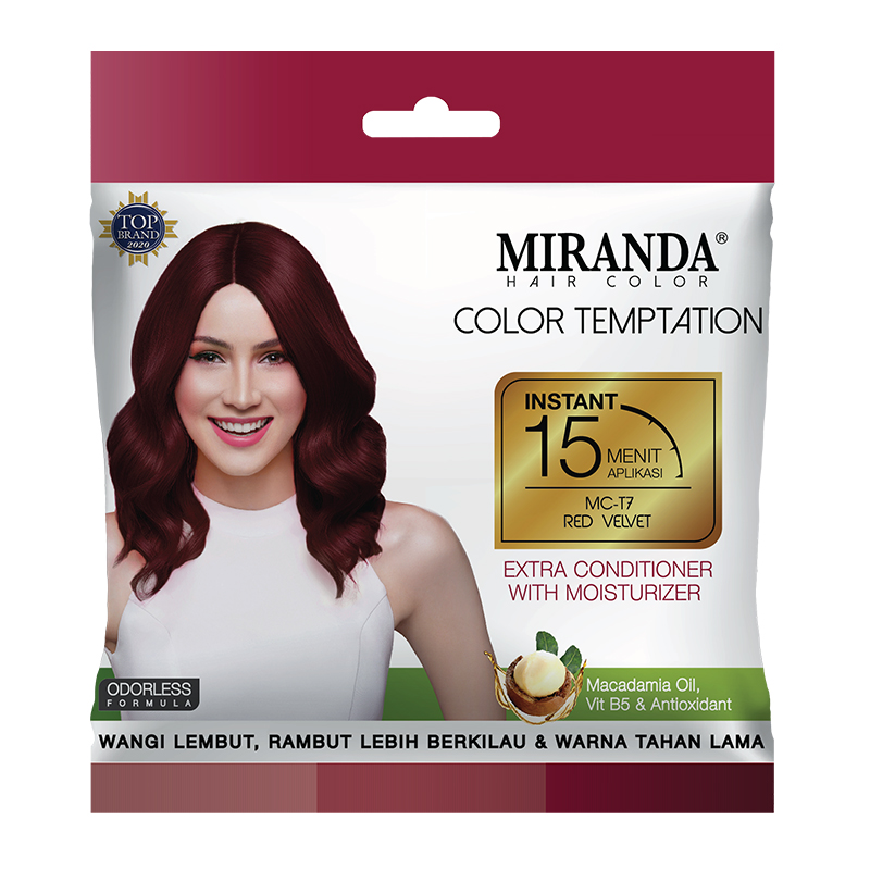 Miranda Hair Color Temptation Red Velvet (MC-T7) 20ml | Gogobli