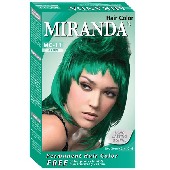 Miranda Hair Color Green (MC-11) 30ml (ED: Mar 24) | Gogobli