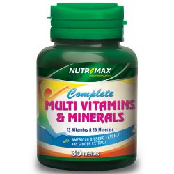 Nutrimax Complete Multivitamins and Minerals 30 tablet
