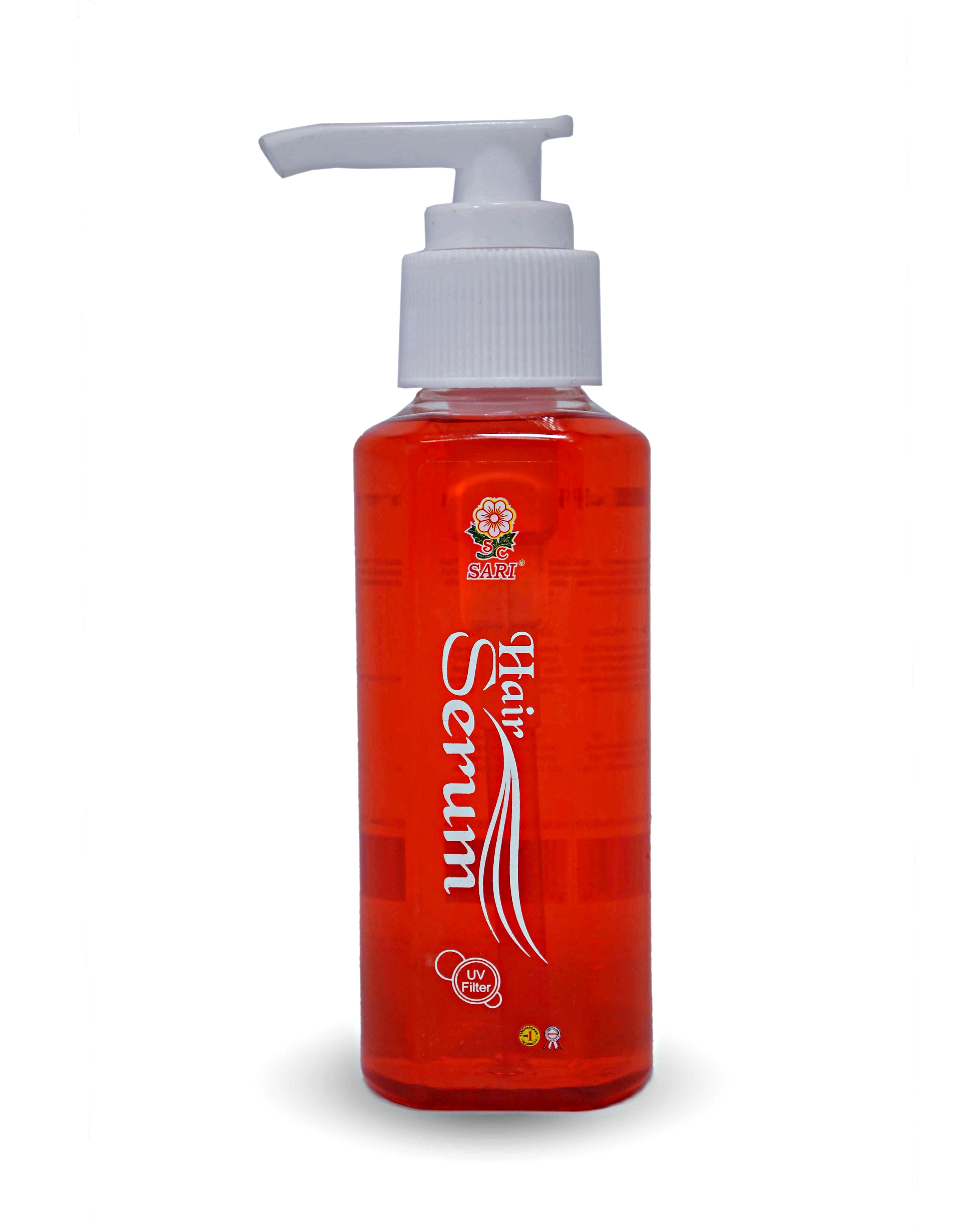 Sari Cosmetics Hair Serum Merah (Rambut Rusak)- Botol Pump 200ml | Gogobli