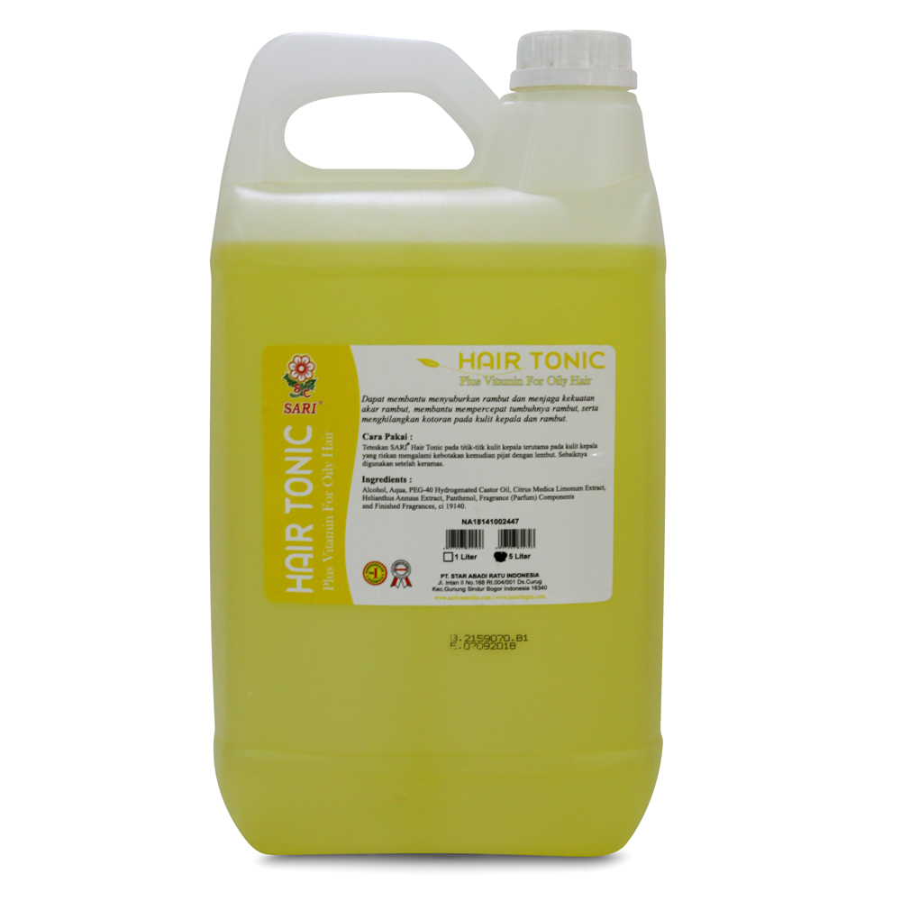 Sari Cosmetics Hair Tonik Hijau (Normal) - Derigen 5liter | Gogobli