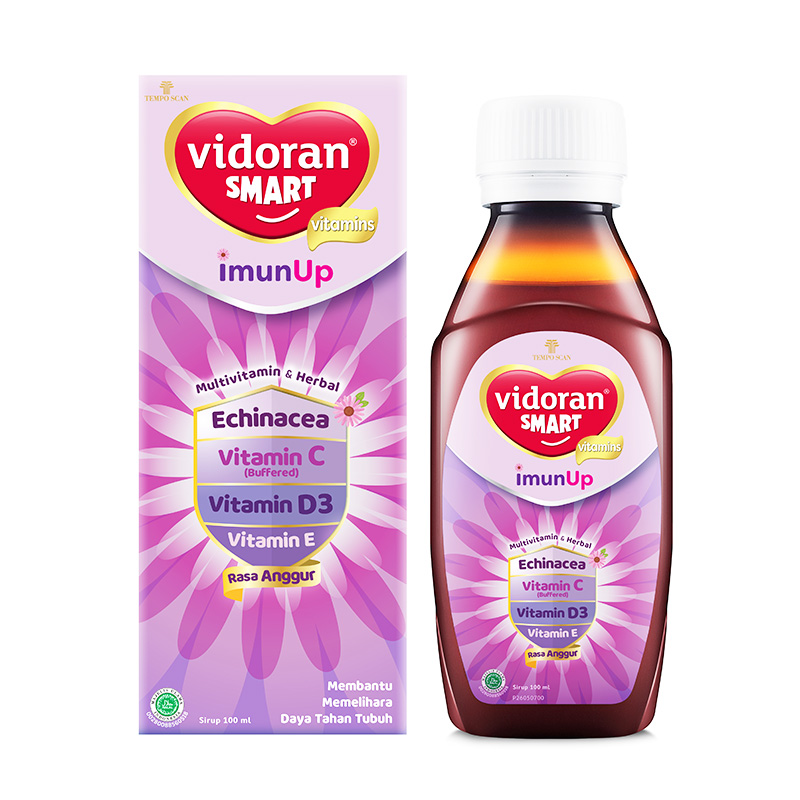Vidoran Smart ImunUp Syrup Rasa Anggur 100ml (ED: Des 23) | Gogobli